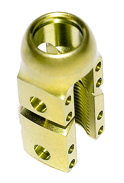 Electroless nickel plated precision clamp component